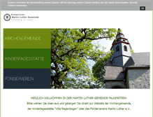 Tablet Screenshot of evangelische-kirche-falkenstein.de